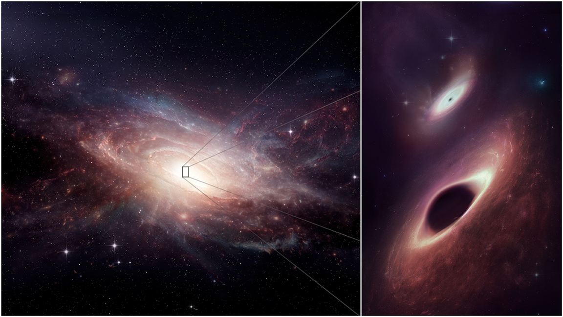 Los agujeros negros más cercanos entre sí jamás descubiertos.