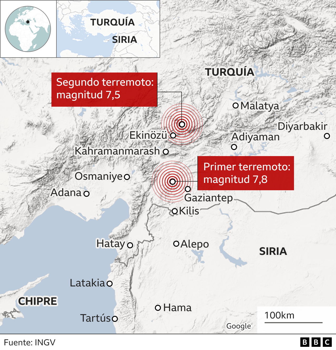 Millones de personas en Turquía, Siria, Líbano, Chipre e Israel sintieron el terremoto.