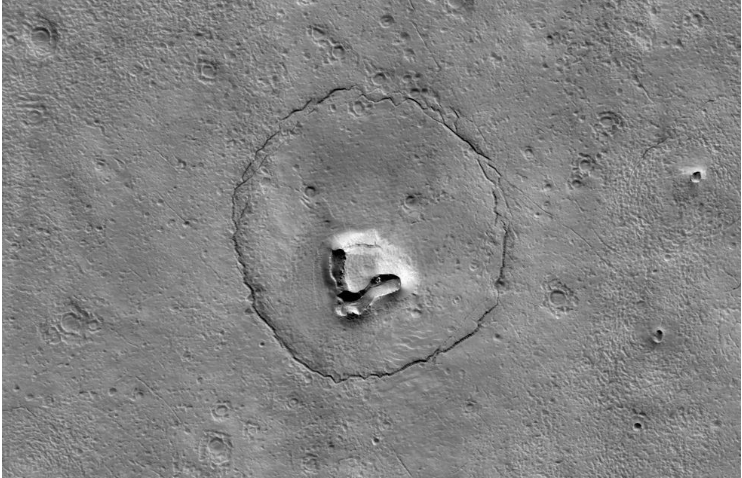 La imagen tomada por la cámara integrada en el satélite, la HiRISE. 