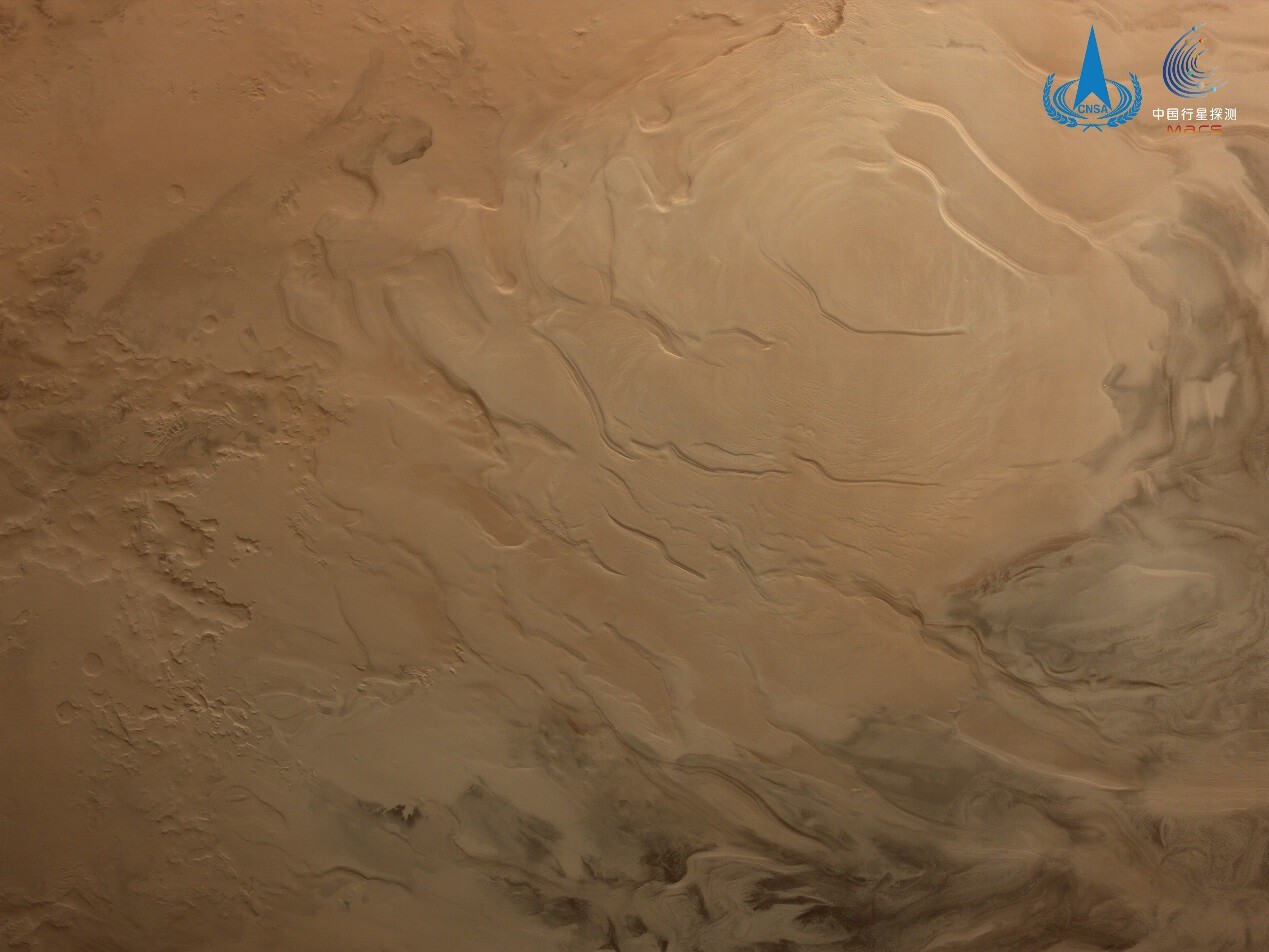 Parte del polo sur de Marte.