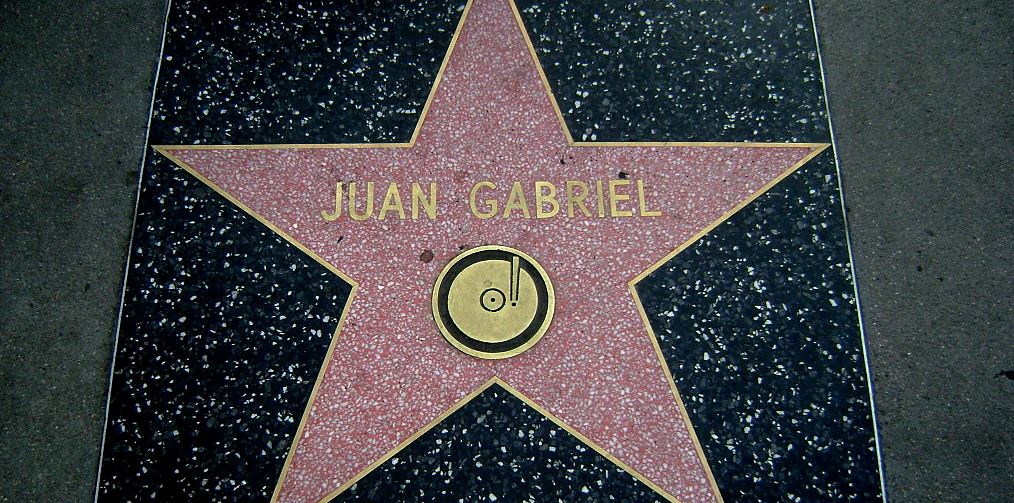 Estrella de Juan Gabriel, Paseo de la Fama, Hollywood.