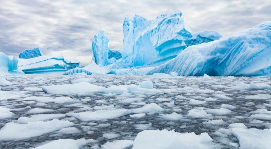 El colapso de un glaciar de la Antártida 