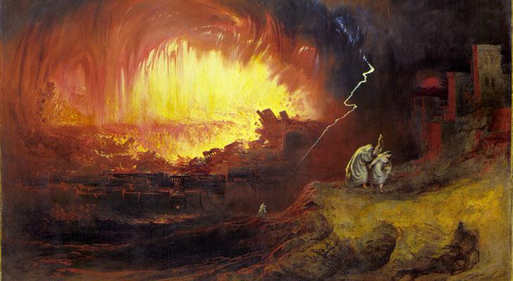 Una explosión masiva de meteoritos destruyó Sodoma-0